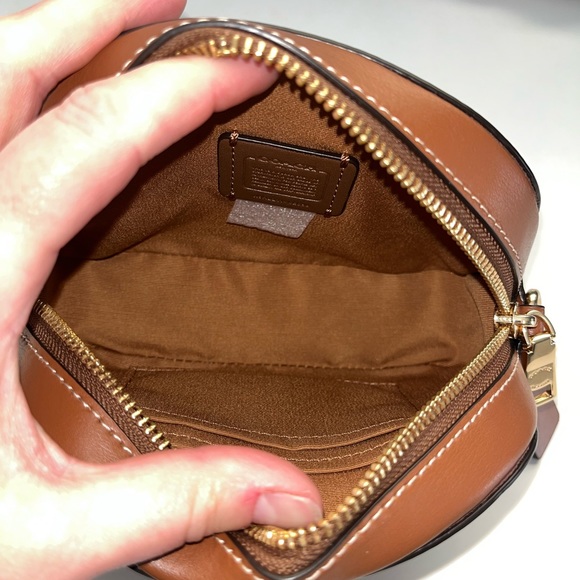 Coach Mini Serena Crossbody In Signature Canvas With Snowflake Print - Picture 8 of 11